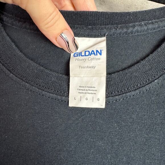 Grindcore Band Tee Cut Off Cropped Graphic T-Shirt Sh!t Life Detroit - Picture 3 of 4